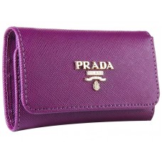 Prada Saffiano 6-os Kulcstartó Lila