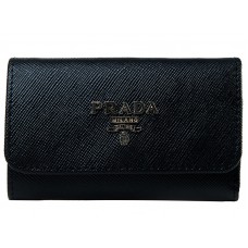 Prada Saffiano 6-os Kulcstartó Fekete