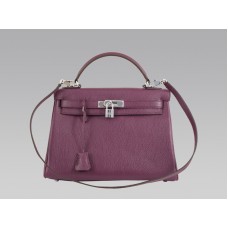 Hermès Kelly 32cm Togo Bőr Clemence Raisin Táska