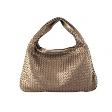 Bottega Veneta Ebony Intrecciato Nappa Belly Veneta bronz