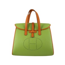 Hermès 08c Zsebzáras Táska Zöld