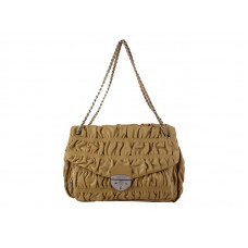 Prada Dombornyomott Nappa Bőr Válltáska Mustár