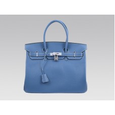 Hermès Birkin 35cm Togo Clémence Bleu Ocean Táska