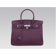 Hermès Birkin 35 cm-es Togo Clemence Raisin táska