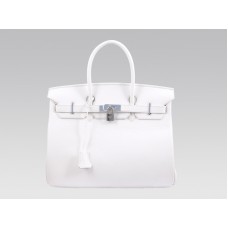 Hermès Birkin 35cm Togo Clemence Fehér Táska