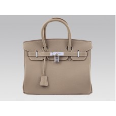 Hermès Birkin 30 cm-es Togo Clemence Gris Clair táska