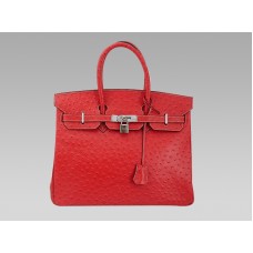 Hermès Birkin 35 cm-es Ostrich Rouge Vif táska