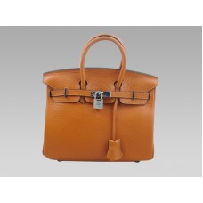 Hermes Birkin 25 Togo Bőr Táska Narancssárga