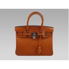 Hermes Birkin 30 Togo Bőr Táska Narancssárga