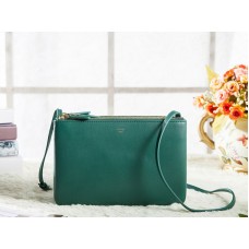 Celine Mini Trio Crossbody Messenger Táska Olivazöld