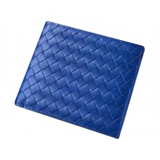 Bottega Veneta Bi-Fold pénztárca Intrecciato Vn Electric Blue színben