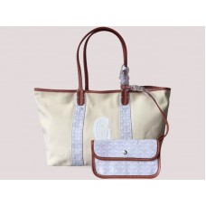 Goyard Anjou megfordítható vászontáska, fehér, H-gotogg3456s7