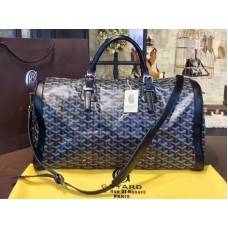 Goyard Goyardine Croisiere 45 sötétkék sötétkék bőr szegéllyel 2309-2