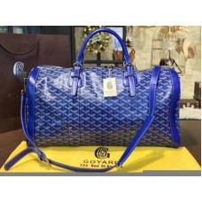 Goyard Goyardine Croisiere 35 kék kék bőr szegéllyel 2308-1