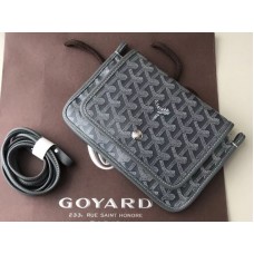 Goyard Goyardine Plumet Crossbody pénztárca szürke