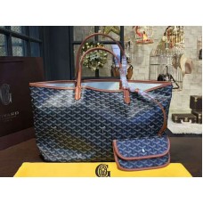 Goyard Goyardine Saint Louis Gm fekete, barna bőr szegéllyel