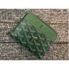 Goyard Chevron kis cipzáras pénztárca zöld