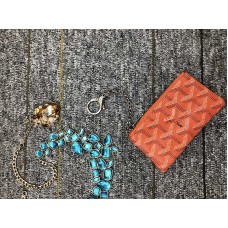 Goyard érme pénztárca kulcstartó narancs