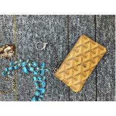 Goyard érmetartó kulcstartó sárga