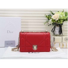Dior Kis Dioráma Báránybőr Táska Piros d05263