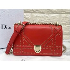 Dior Kis Dioráma Borjúbőr Táska Piros d0421-12