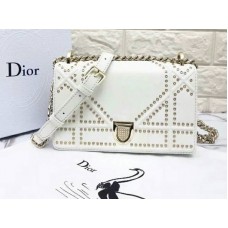 Dior Kis Dioráma Borjúbőr Táska Fehér d0421-13