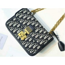 Dior Dioraddict Flap Canvas Arany Hardveres Fekete d100694