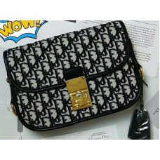 Dior Oblique Arany Aláírás Vászon Táska Fekete d100670