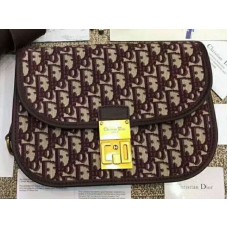 Dior Oblique Arany Aláírás Vászon Táska Burgundi Színben d1006701