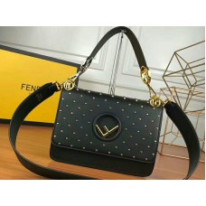 Fendi Kan IF Bőr Táska Fekete