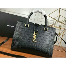 Saint Laurent Cabas Ysl Small sima bőr fekete szemüveg