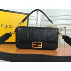 Fendi Baguette Báránybőr Fekete