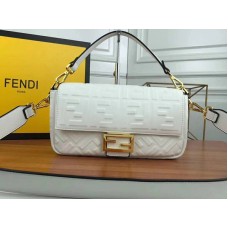 Fendi Baguette Báránybőr Fehér