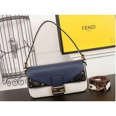 Fendi Baguette Ff Crossbody Táska Fekete-Kék