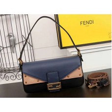 Fendi Baguette Ff Crossbody Táska Rózsaszín-Kék