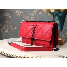 Saint Laurent Jamie Medium Carre Rive Clafskin Red szemüveg