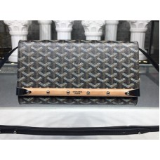 Goyard Monte Carlo Clutch táska pánttal, fekete