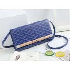 Goyard Monte Carlo Clutch táska pánttal, kék