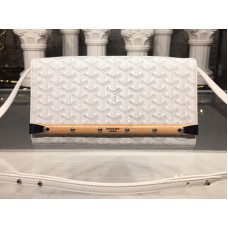 Goyard Monte Carlo Clutch táska pánttal, fehér