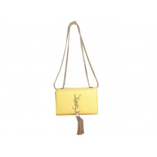 Yves Saint Laurent Mini Monogram Táska Eredeti Sárga Bőrből