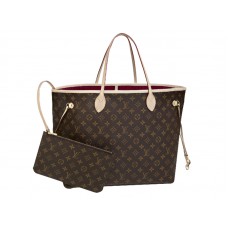 Louis Vuitton Monogram Neverfull Gm Fukszia