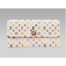 Louis Vuitton Monogram Többszínű Fehér Sarah Pénztárca Licsi