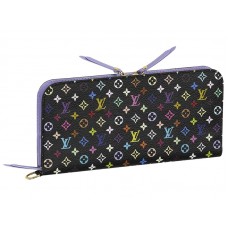 Louis Vuitton Monogram Multicolore Fekete Szokatlan Ibolya Pénztárca
