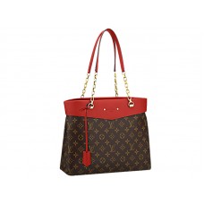 Louis Vuitton Monogram Pallas Shopper Táska Cseresznye