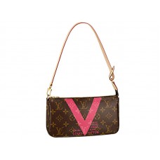 Louis Vuitton Monogram V Pochette tartozékok gránát