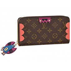Louis Vuitton Monogram Vászon Zippy Pénztárca Totem Flamingo