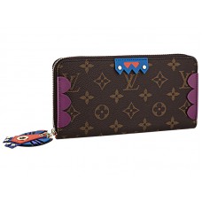 Louis Vuitton Monogram Vászon Zippy Pénztárca Totem Magenta