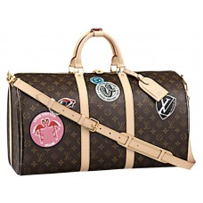Louis Vuitton Monogram Canvas Keepall Bandouliere 50 World Tour táska