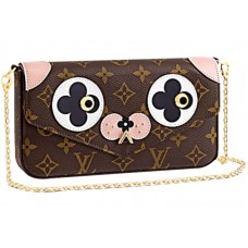 Louis Vuitton Monogram Canvas Pochette Felicie Egy imádnivaló kutya