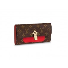 Louis Vuitton monogram vászon virágos pénztárca Coquelicot m62566
